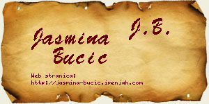 Jasmina Bučić vizit kartica